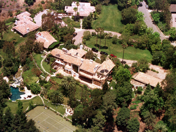 Their home is a tile-roofed stucco mansion they bought in the late 1990s. It sits on a three-acre hillside and counts "Gone with the Wind" producer David O. Selznick and actor Cary Grant among its former owners.