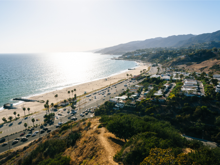 Spielberg and his wife live in Pacific Palisades, an upscale residential neighborhood with ocean views and hiking trails.