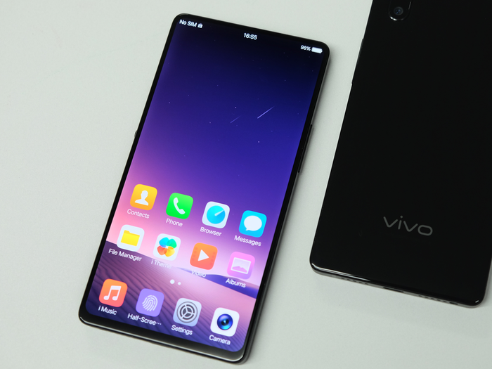 Vivo has also been working on a futuristic concept phone that has no bezels, and no notch for a selfie camera.