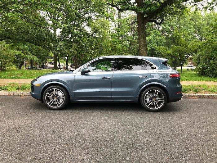 Porsche has added character lines and a higher overall level of surface flash to the Cayenne, now in its third-generation. The latest Cayenne is about as sleek as its possible to make the vehicle without sloping the roof so much that the second row becomes uninhabitable.