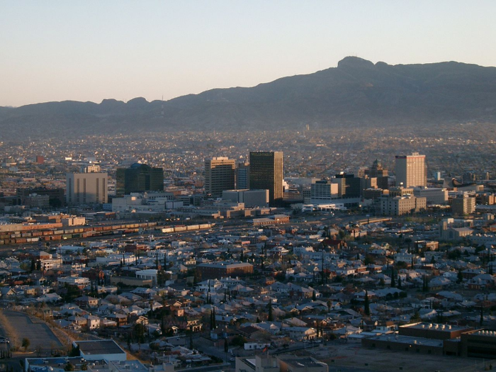 El Paso, Texas: 69.7% of the city speaks Spanish.