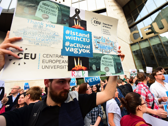 Central European University, a graduate school founded by Soros, also plans to relocate from Budapest to Vienna due to tensions with the Hungarian government.