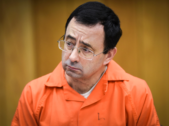 2018: Larry Nassar sentenced to jail on sexual assault charges in U.S. Gymnastics scandal.