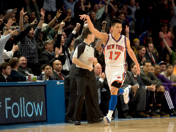 2012: Jeremy Lin explodes in "Linsanity."