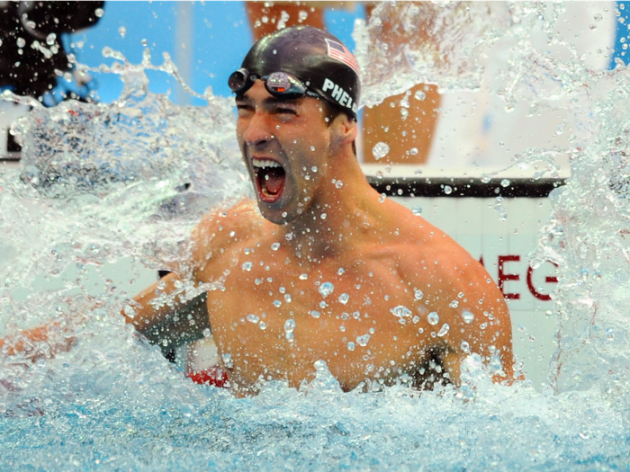 2008: Michael Phelps dominates the 2008 Olympics.