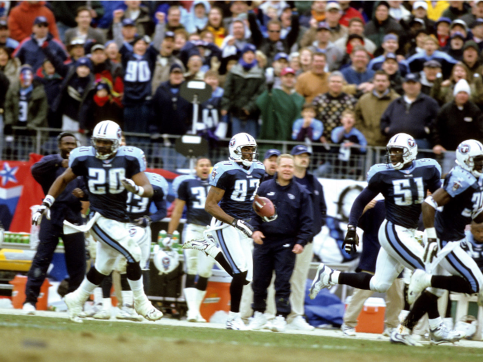 2000: The Titans beat the Bills in the "Music City Miracle."