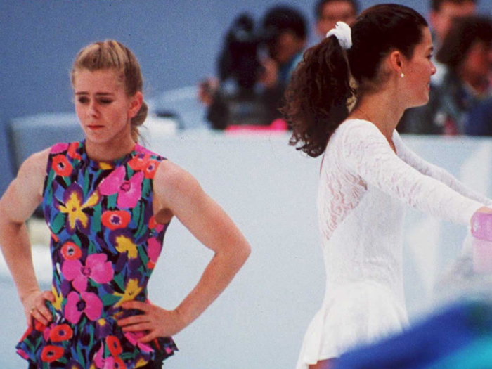 1994: The Nancy Kerrigan-Tonya Harding rivalry boils over into scandal.