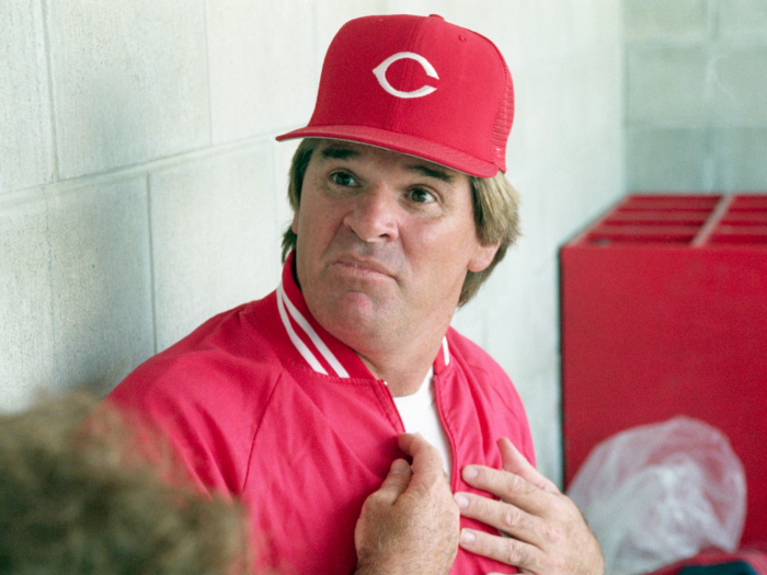 1989: Pete Rose is barred from baseball over a betting scandal.