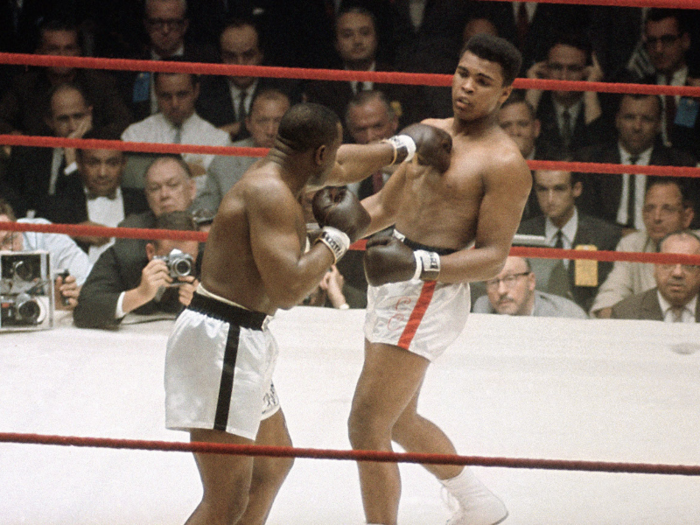 1964: Cassius Clay beats Sonny Liston for the heavyweight championship