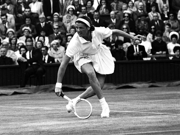 1963: Margaret Court wins Australian Open for a fourth straight year and wins Wimbledon for the first time.