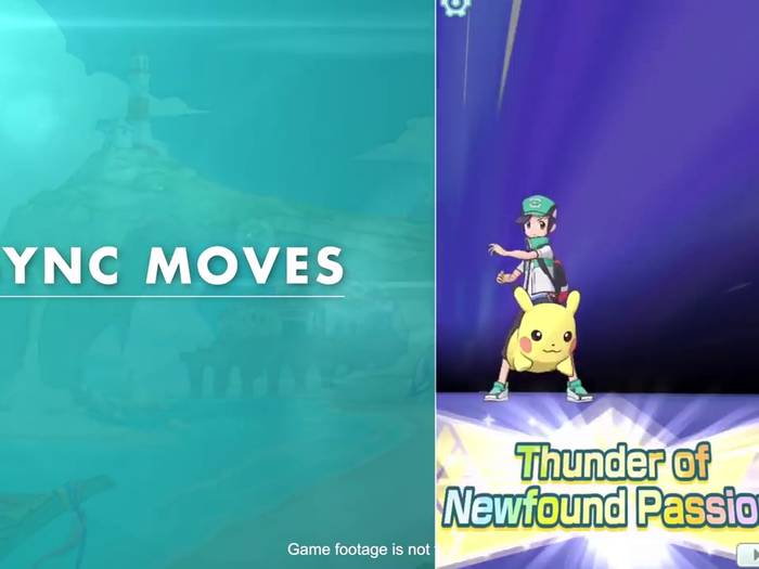 Trainers can also team up with their Pokémon for a special attack called a Sync Move.