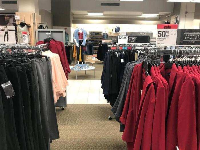 The tidiest sections of the store were dedicated to Sears