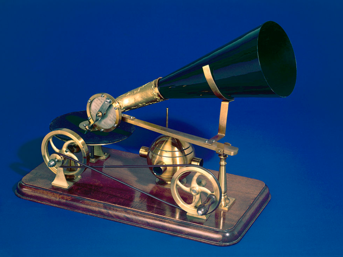 Invented by Emile Berliner in 1888, the gramophone was the first device to record on flat discs and could be duplicated, "like waffles from a waffle iron," according to The New York Times.