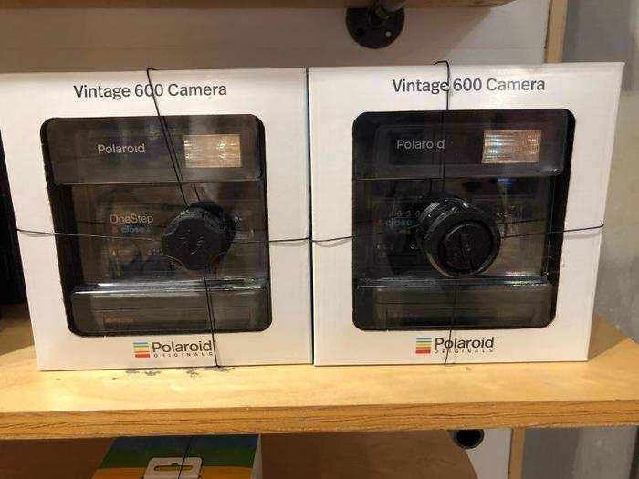 So did these Polaroid cameras available for purchase nearby.