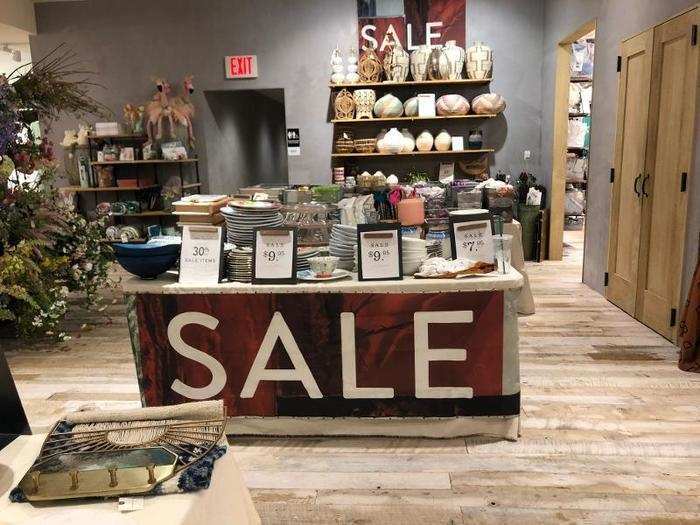 Of course, a trip to Anthropologie would not be complete without a requisite visit to the sale section — luckily, this store had a huge one.