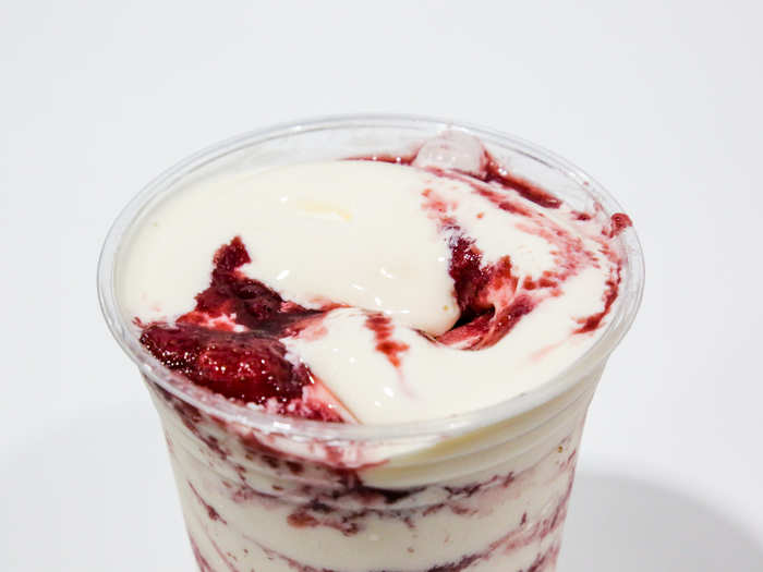 VERY BERRY SUNDAE,  $1.65 — An older and cheaper model of the acai swirl, the berry sundae is a classic.