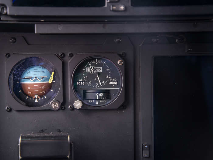The C-130J-30 has analog instruments in case of electrical failure.