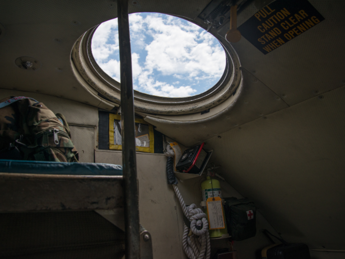 The skylight in the LC-130 is used for celestial navigation.