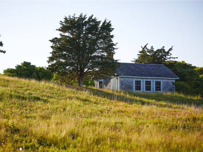 At the time of purchase, the only building on the property was the hunting cabin.