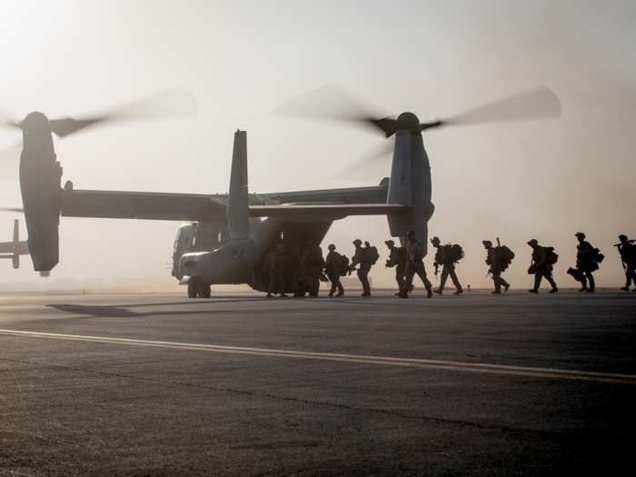 MV-22 Ospreys