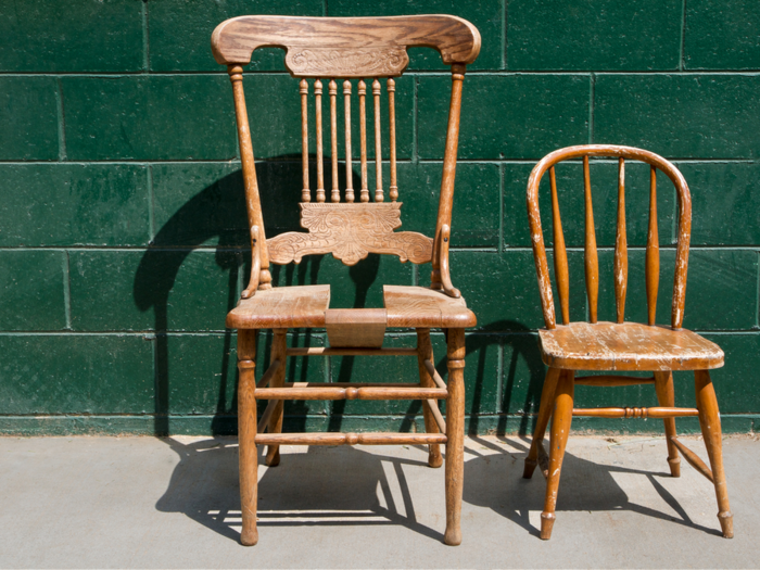 Wooden furniture, because anyone can make basic repairs