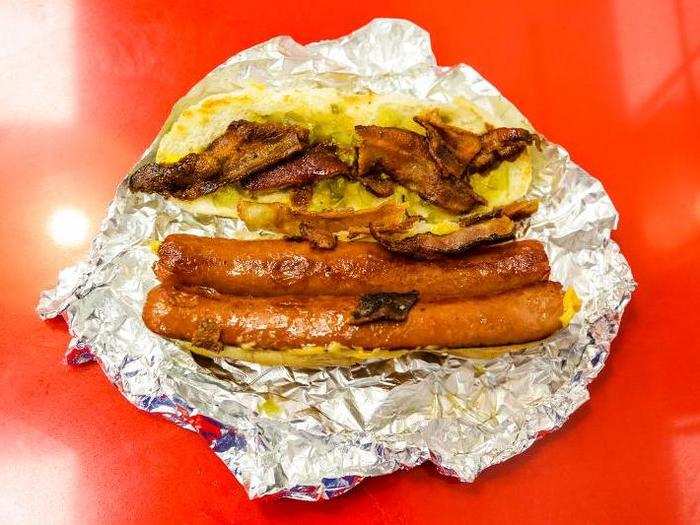 FIVE GUYS — CHEESY BACON DOG, $6.19 — Five Guys