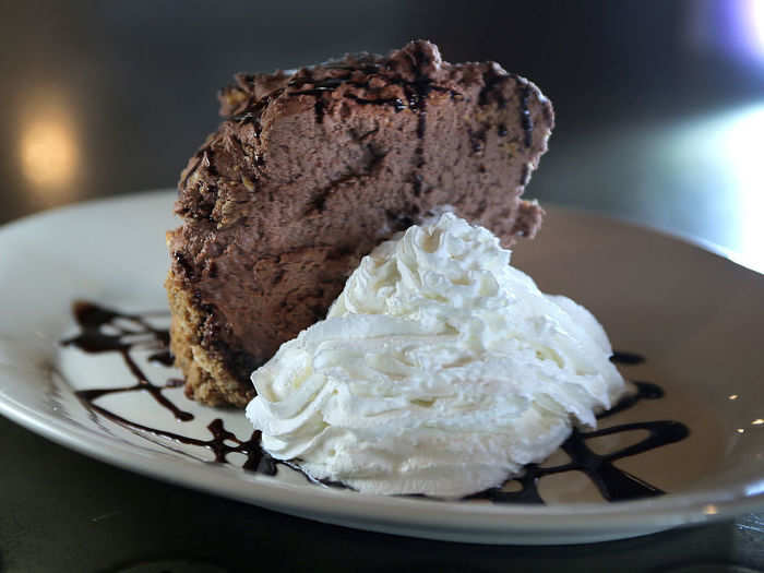 But desserts can be more decadent, too, and the pastry chefs have whipped up chocolate cream pie.