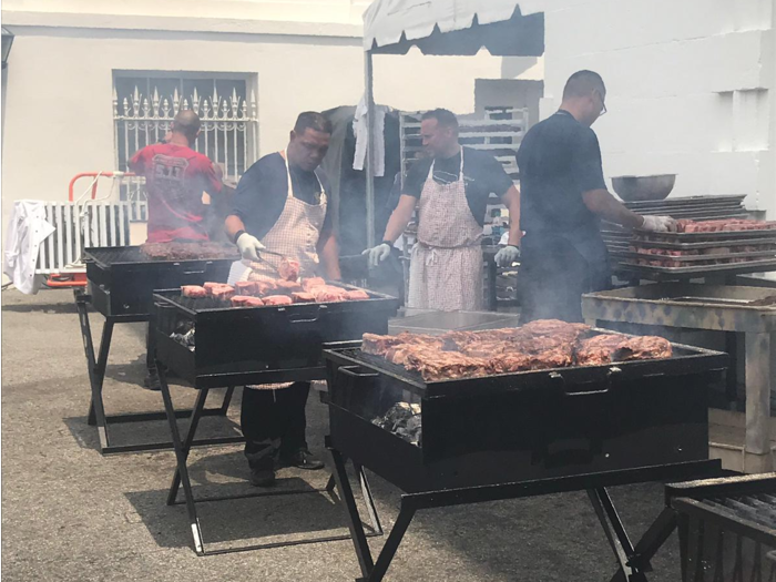 Sometimes the food is more casual based on the event, like serving "traditional picnic fare" at the annual Congressional picnic on the White House lawn.