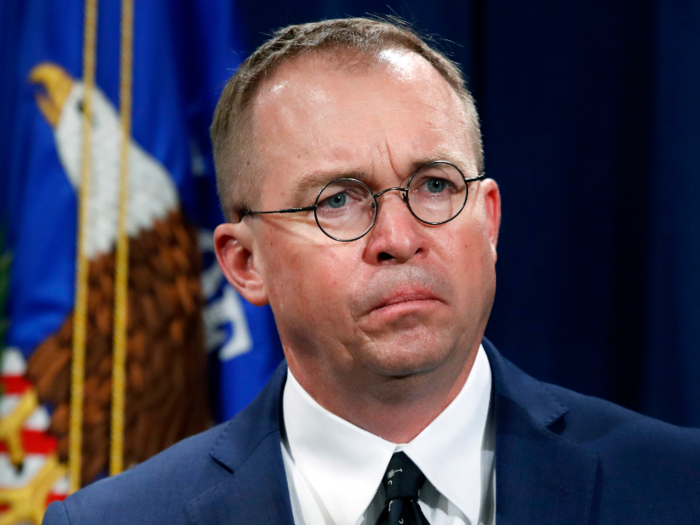 Mick Mulvaney, acting chief of staff: $203,500.