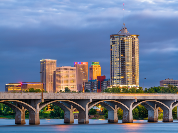 Tulsa: The median rent for a one-bedroom apartment in Tulsa, Oklahoma increased by 16.8%.