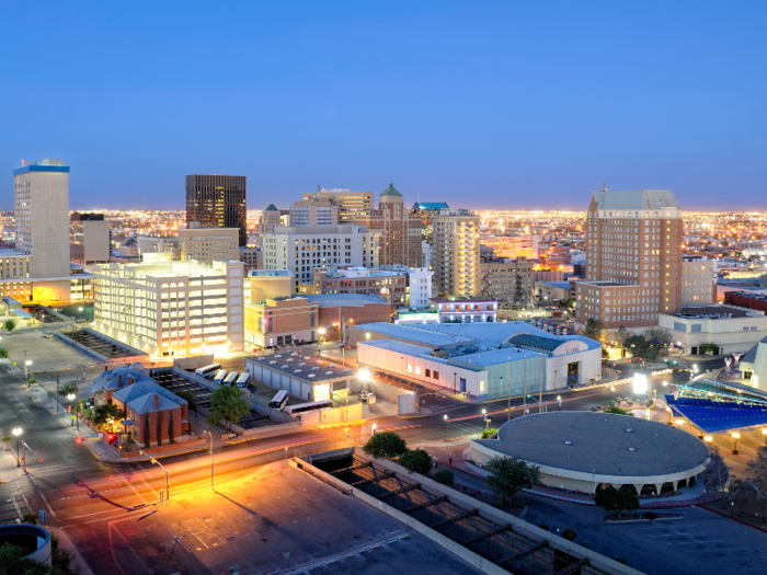 El Paso: The median rent for a one-bedroom apartment in El Paso, Texas increased by 15.8%.