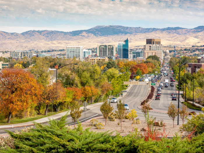 Boise: The median rent for a one-bedroom apartment in Boise, Idaho increased by 9.9%.