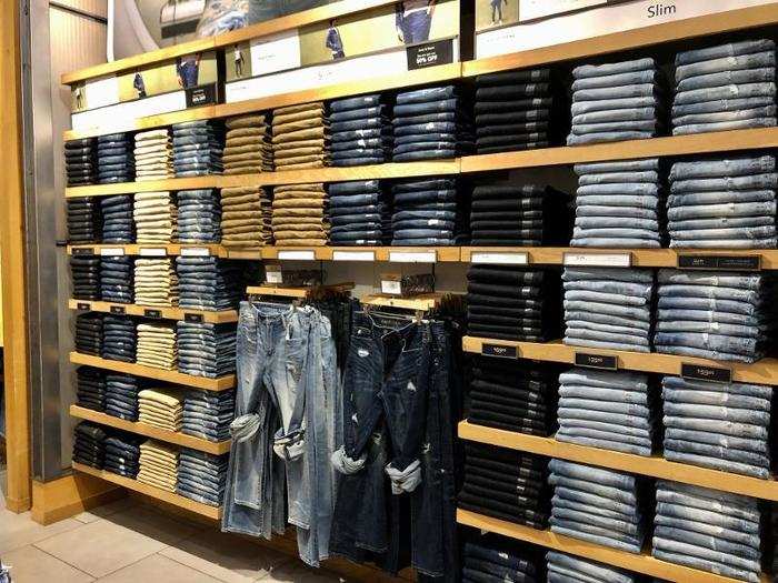 And the organization was beyond belief. We were pressed to find even one pair of jeans out of place in this vast display.