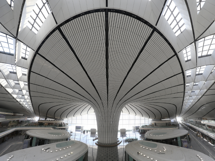 The site, including the open, spacious terminal building, took five years to build.