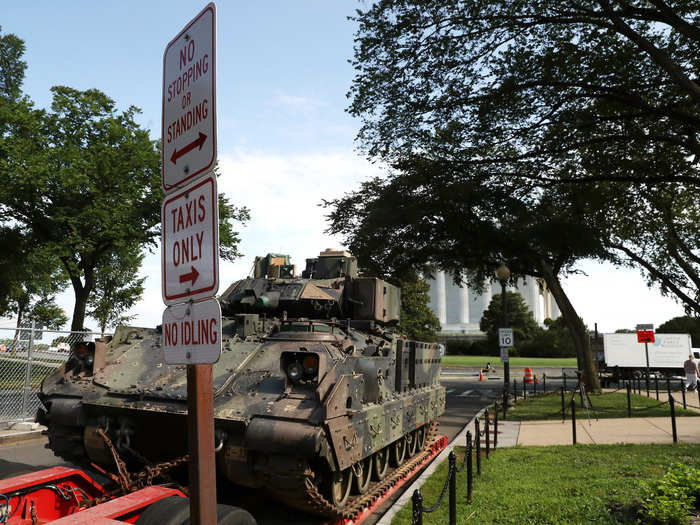 Two 70-ton M1A2 Abrams tanks and an M88A2 HERCULES Armored Recovery Vehicle also made appearances.