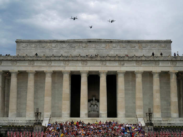 "That motto, Semper Fidelis — always faithful — burns in the soul of every marine, a sacred promise, the core has kept since the birth of our country," Trump said. "They are the elite masters of air, and land and sea, on battlefields all across the globe. They are the United States Marines."