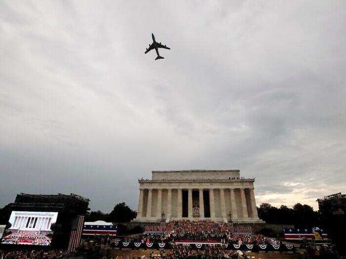 trumps july 4th speech fly flyover