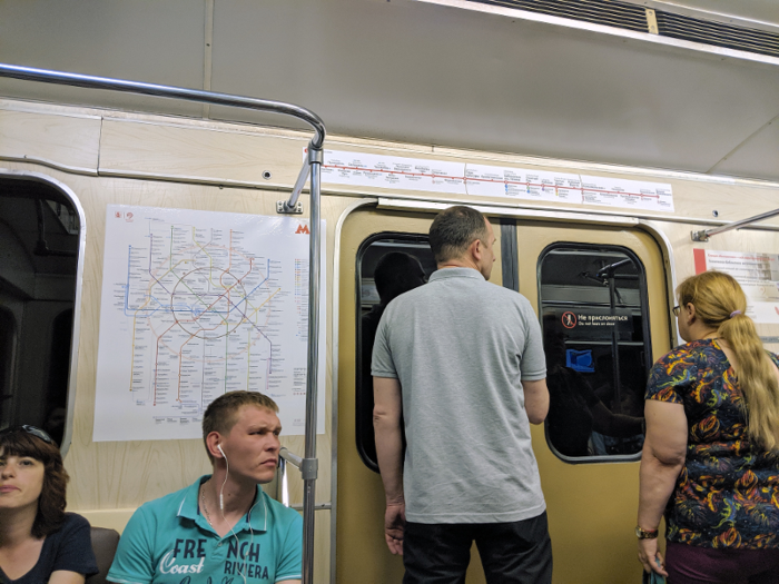 This particular train was not air conditioned, although a local told me the newer trains are. But because the platforms themselves were cool, and open windows on the train let in a breeze as we sped through the tunnels, it wasn