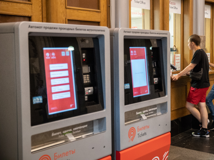 Metro riders can also buy tickets at the automated machines.