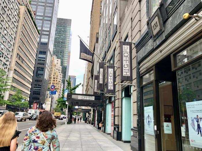 Next, we went a little further uptown to Saks Off 5th. It was actually right off Lexington Avenue.