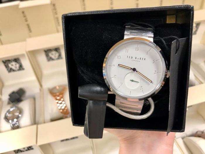 The store was filled with great finds. This Ted Baker watch— at $59.97 — was more than 50% off.