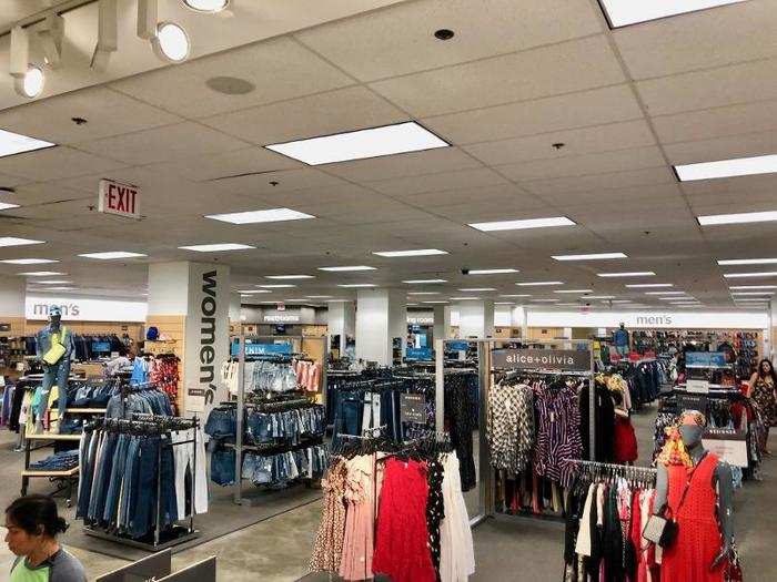 The clothing selection was huge and pretty easy to maneuver. The store was mostly open space, and the clothing was placed on different metal racks.