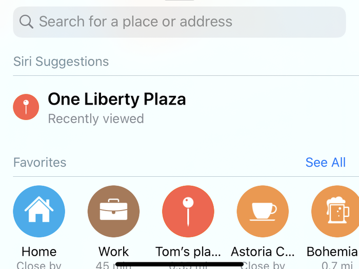 Easier access to frequently visited places