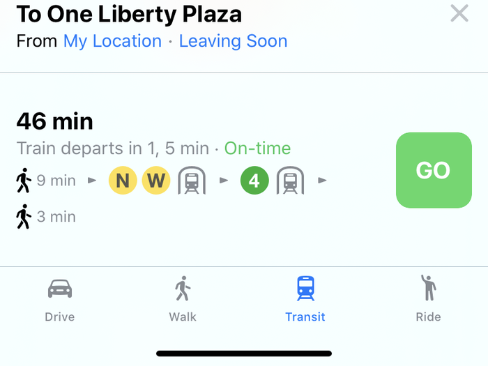 Better transit information