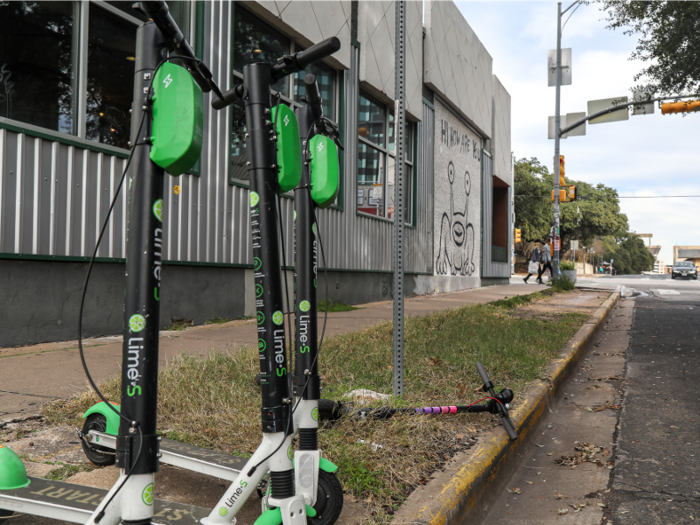 There are over 14,700 dockless scooters scattered throughout the area.