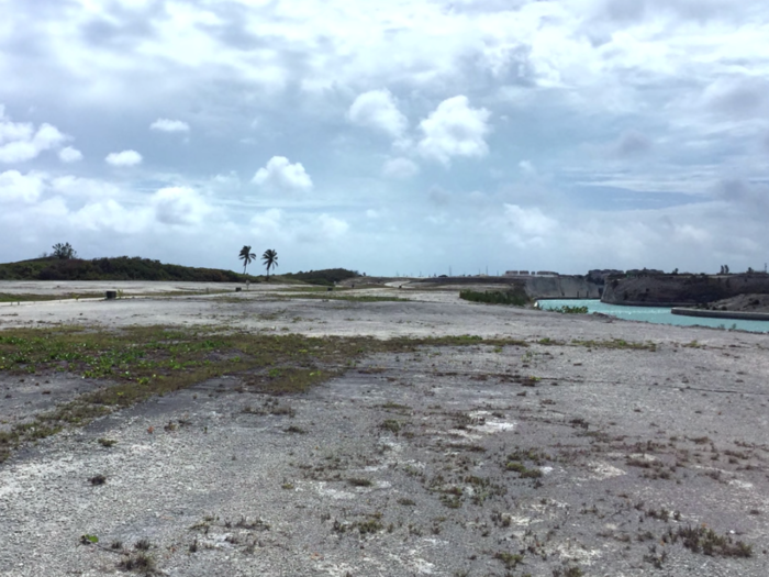 However, the new festival location was nothing like the picturesque views of Saddleback Cay seen in the promotional video.