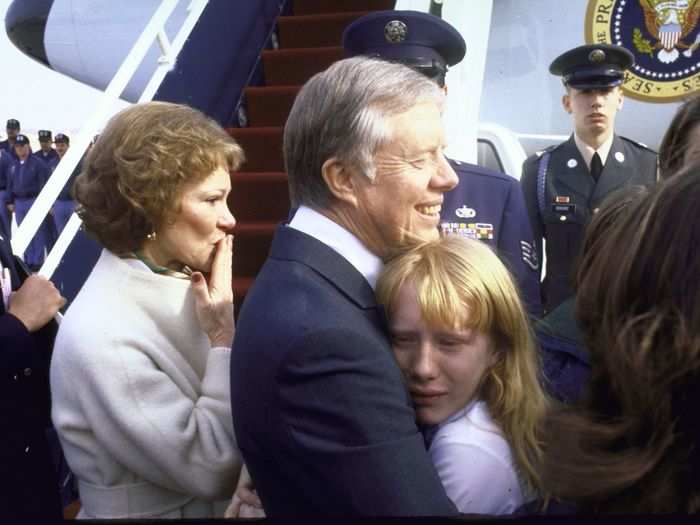 Amy was 14, and apparently not too pleased when the family left the White House.