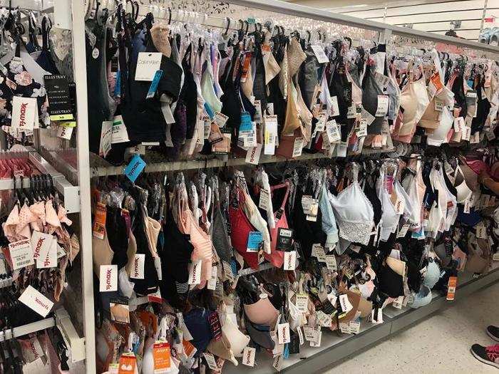 The undergarments section was teeming with great finds. A lot of items here were less than $5.