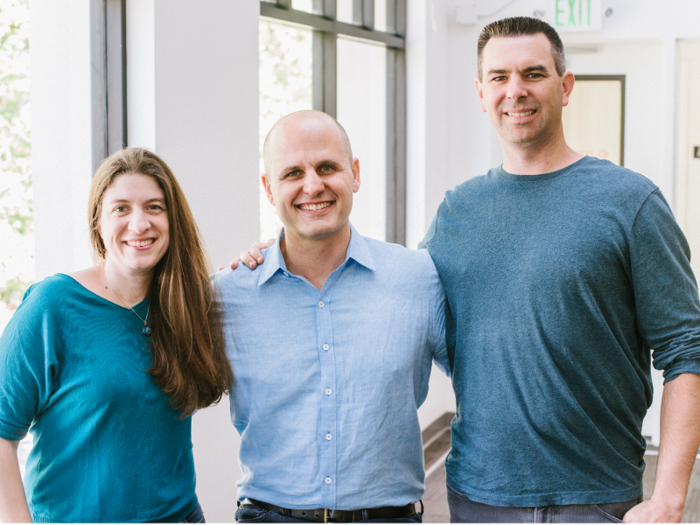 Humu cofounders Jessie Wisdom, Laszlo Bock, and Wayne Crosby