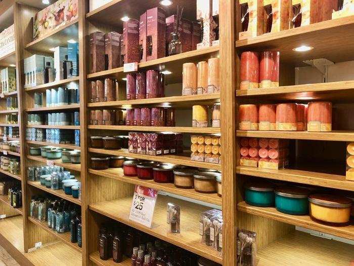 We were somewhat overwhelmed by the vast amount of merchandise available in the store. There were huge walls of every possible home good, from candles ...